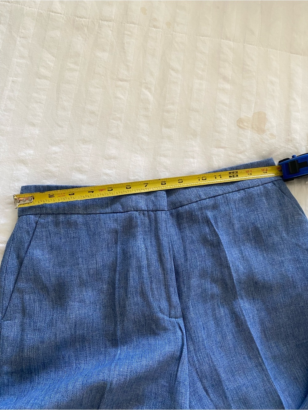 Zara Light Blue Denim Trousers - Picture 12 of 12